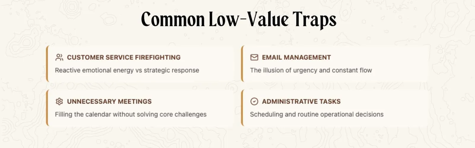 Why STR CEOs waste 30-50% of their time on low-value tasks and how to fix it