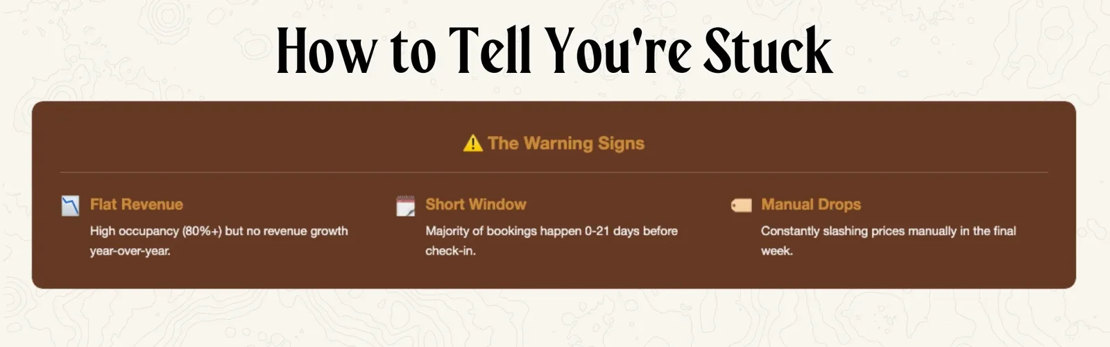 How to Tell You're Stuck