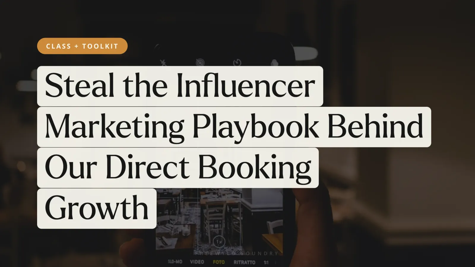 Steal the Influencer Marketing Playbook Behind Our Direct Booking Growth