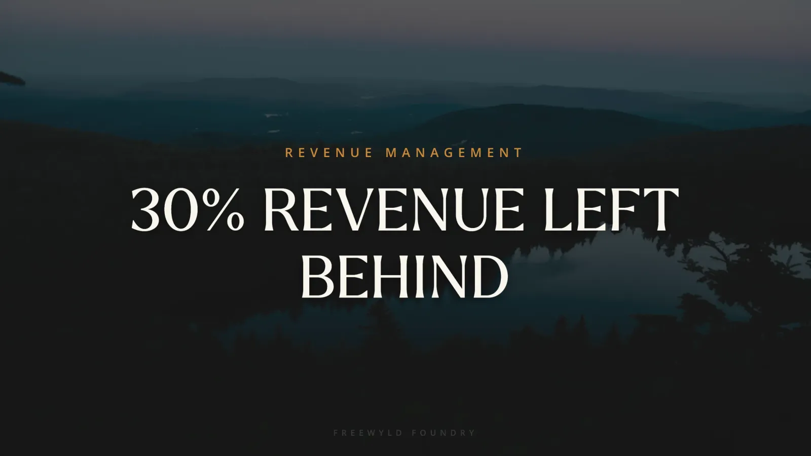 Why Your Revenue Manager Might Be Costing You 30% in Lost Revenue