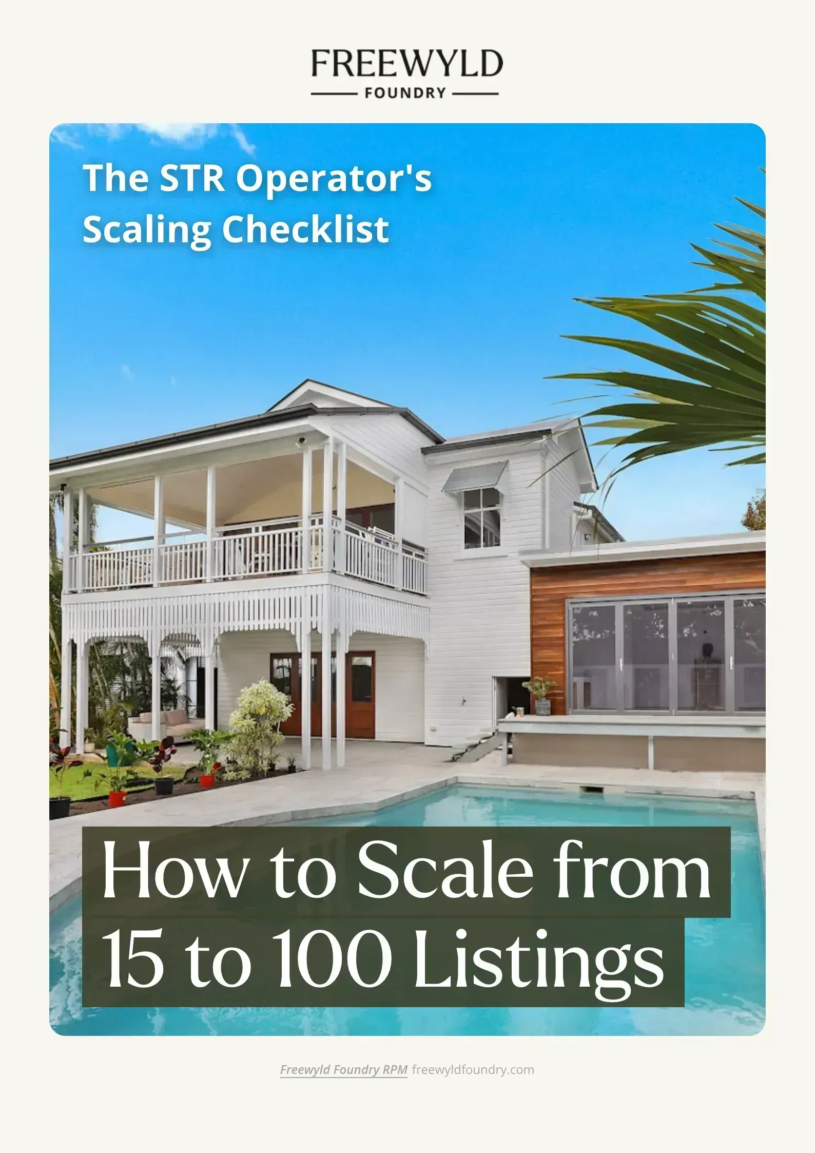 The STR Operator's Scaling Checklist